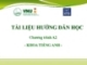 Bài giảng Tiếng Anh A2 - ĐH Quốc gia Hà Nội