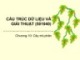 Bài giảng Cấu trúc dữ liệu và giải thuật: Chương 10 - ĐH Bách khoa TP. HCM