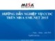 Bài giảng môn học Tin học kế toán: Hướng dẫn nghiệp vụ CCDC trên MISA SME.NET 2015 - Lê Thị Bích Thảo