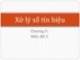 Bài giảng Xử lý số tín hiệu - Chương 5: Biến đổi Z (2012)