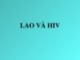Bài giảng Lao và HIV