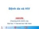 Bài giảng Bệnh da và HIV