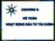 Bài giảng Kế toán tài chính - Chương 6: Kế toán hoạt động đầu tư tài chính