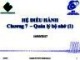 Bài giảng Hệ điều hành: Chương 7.1 - ThS. Phan Đình Duy