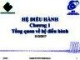 Bài giảng Hệ điều hành: Chương 1 - ThS. Phan Đình Duy