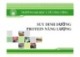 Bài giảng Dinh dưỡng an toàn vệ sinh thực phẩm: Suy dinh dưỡng protein năng lượng 