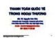 Bài giảng Thanh toán quốc tế trong ngoại thương: Bài 0 - TS. Nguyễn Văn Tiến