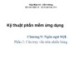 Bài giảng Kỹ thuật phần mềm ứng dụng: Chương 9.2