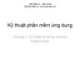 Bài giảng Kỹ thuật phần mềm ứng dụng: Chương 3