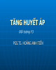 Bài giảng Tăng huyết áp - PGS.TS. Hoàng Anh Tiến