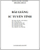 Bài giảng IC tuyến tính: Phần 2