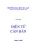 Giáo trình Điện tử căn bản 