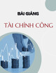 Bài giảng Tài chính công: Chương 1 - Lê Thị Diệu Huyền